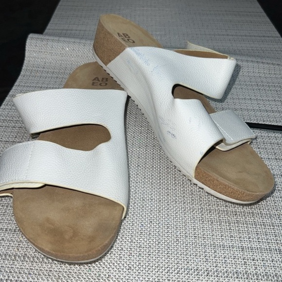 ABEO SANDALS  Gabie 11N  WHITE  LEATHER - Picture 4 of 12